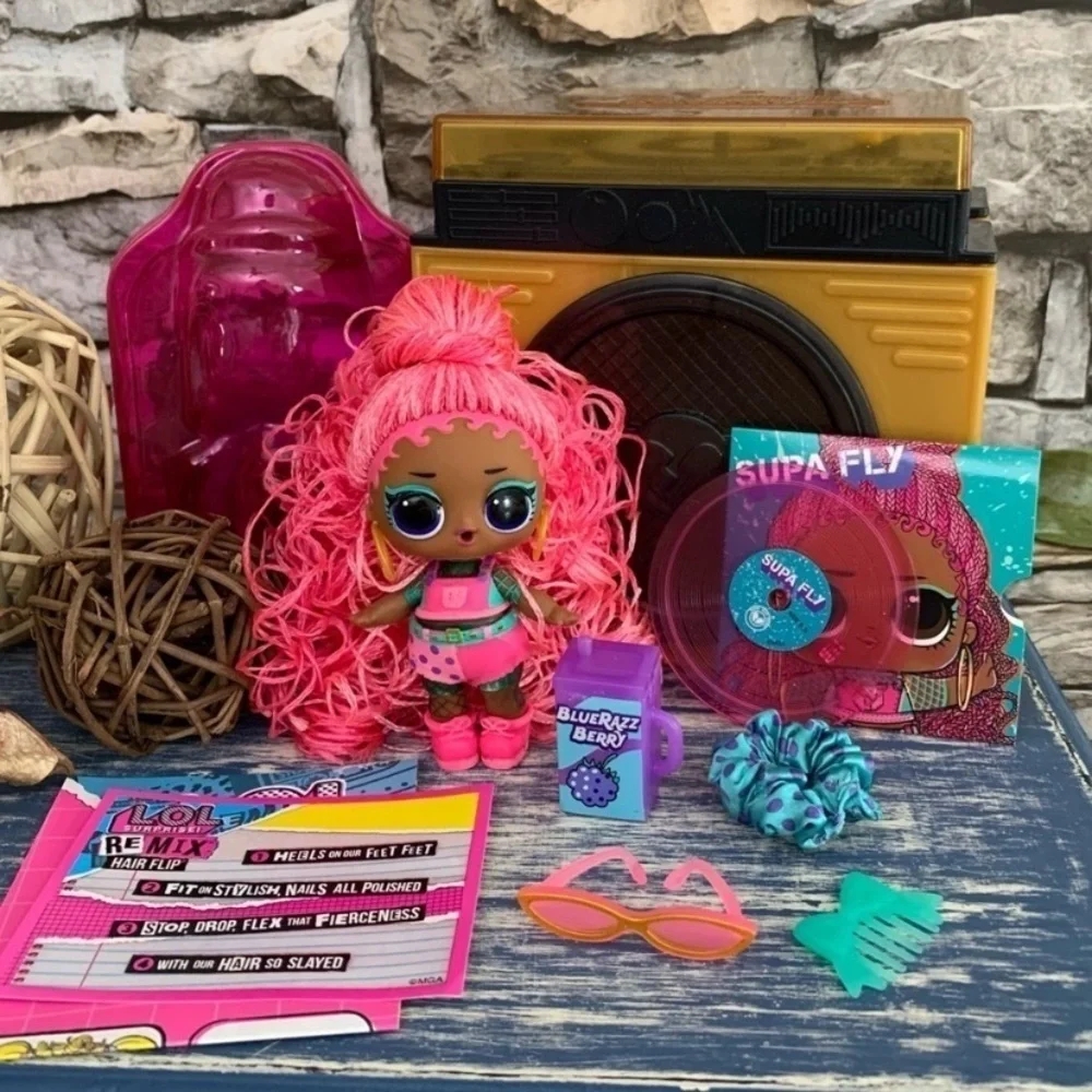Supa Fly RM-011 Fancy New LOL Surprise Remix Hair Flip Doll Box Accessories Toy